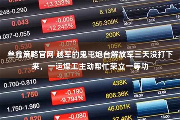 叁鑫策略官网 越军的鬼屯炮台解放军三天没打下来，一运煤工主动帮忙荣立一等功