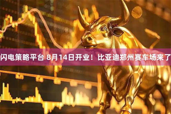 闪电策略平台 8月14日开业！比亚迪郑州赛车场来了